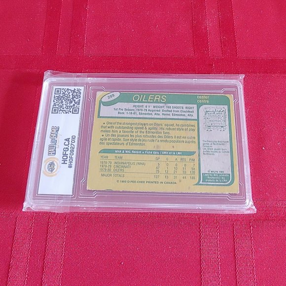 VINTAGE 1980 OPEE CHEE, MARK MESSIER ROOKIE CARD, GRADED!!! - Picture 2 of 2